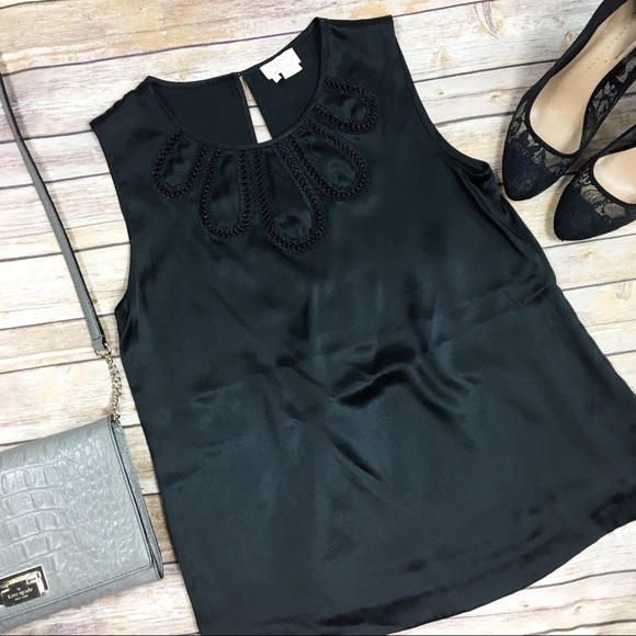 kate spade Tops - Kate Spade Black Silk Sleeveless Blouse